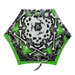 Deathrock Skull Mini Folding Umbrella