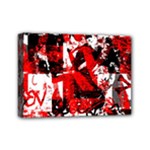 Red Graffiti Mini Canvas 7  x 5  (Stretched)