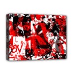 Red Graffiti Deluxe Canvas 16  x 12  (Stretched) 