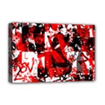 Red Graffiti Deluxe Canvas 18  x 12  (Stretched)