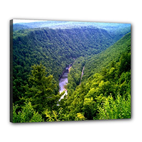 Pa Grand Canyon Long North View Of Gorge   Artrave Canvas 20  x 16  (Stretched) from ArtsNow.com