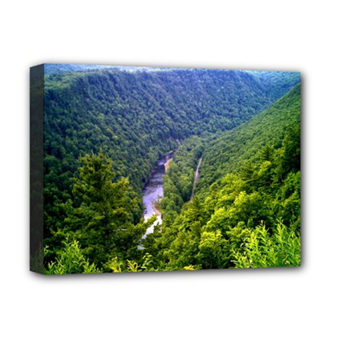 Pa Grand Canyon Long North View Of Gorge   Artrave Deluxe Canvas 16  x 12  (Stretched)  from ArtsNow.com