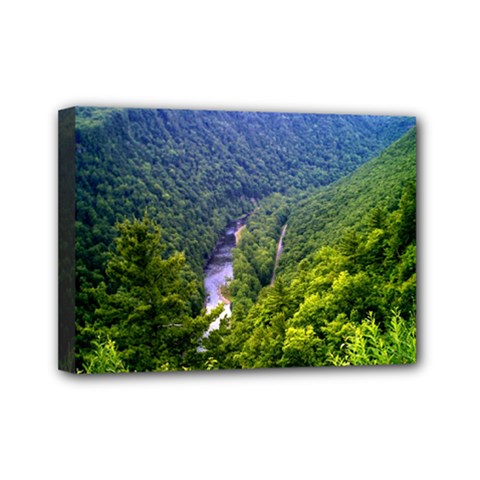 Pa Grand Canyon Long North View Of Gorge   Artrave Mini Canvas 7  x 5  (Stretched) from ArtsNow.com