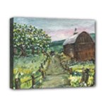 Amish Apple Blossoms -AveHurley ArtRevu.com- Canvas 10  x 8  (Stretched)