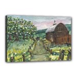 Amish Apple Blossoms -AveHurley ArtRevu.com- Canvas 18  x 12  (Stretched)