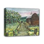 Amish Apple Blossoms -AveHurley ArtRevu.com- Deluxe Canvas 14  x 11  (Stretched)