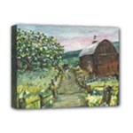 Amish Apple Blossoms -AveHurley ArtRevu.com- Deluxe Canvas 16  x 12  (Stretched) 