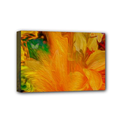 Flowers From My Heart To You   Sherri Nicholas   Mini Canvas 6  x 4  (Stretched) from ArtsNow.com