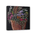 Flowers In Pot   Fran Hoffpauir Mini Canvas 4  x 4  (Stretched)