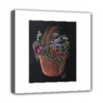 Flowers In Pot   Fran Hoffpauir Mini Canvas 8  x 8  (Stretched)