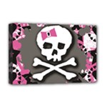Pink Bow Skull Deluxe Canvas 18  x 12  (Stretched)