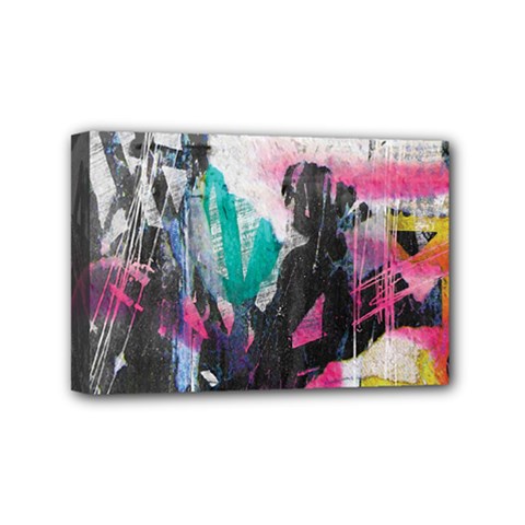 Graffiti Grunge Mini Canvas 6  x 4  (Stretched) from ArtsNow.com