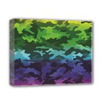 Rainbow Camouflage Deluxe Canvas 14  x 11  (Stretched)