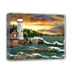 David s Lighthouse -AveHurley ArtRevu.com- Deluxe Canvas 14  x 11  (Stretched)