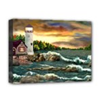 David s Lighthouse -AveHurley ArtRevu.com- Deluxe Canvas 16  x 12  (Stretched) 