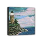 Jerry s Lighthouse  [calm Seas] By Ave Hurley   Mini Canvas 4  x 4  (Stretched)