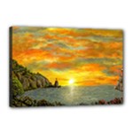 James Hurley Point Lighthouse -AveHurley ArtRevu.com- Canvas 18  x 12  (Stretched)
