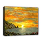James Hurley Point Lighthouse -AveHurley ArtRevu.com- Deluxe Canvas 20  x 16  (Stretched)