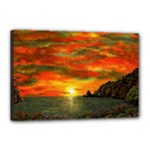 Alyssa s Sunset -Ave Hurley ArtRevu.com- Canvas 18  x 12  (Stretched)