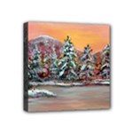Jane s Winter Sunset -AveHurley ArtRevu.com- Mini Canvas 4  x 4  (Stretched)