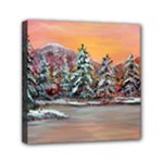 Jane s Winter Sunset -AveHurley ArtRevu.com- Mini Canvas 6  x 6  (Stretched)