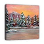 Jane s Winter Sunset -AveHurley ArtRevu.com- Mini Canvas 8  x 8  (Stretched)