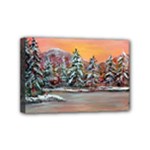 Jane s Winter Sunset -AveHurley ArtRevu.com- Mini Canvas 6  x 4  (Stretched)