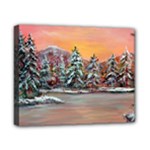 Jane s Winter Sunset -AveHurley ArtRevu.com- Canvas 10  x 8  (Stretched)