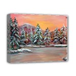 Jane s Winter Sunset -AveHurley ArtRevu.com- Deluxe Canvas 14  x 11  (Stretched)