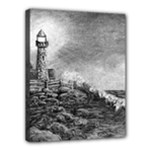 Frank Clark Lighthouse -AveHurley ArtRevu.com- Canvas 14  x 11  (Stretched)