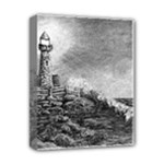 Frank Clark Lighthouse -AveHurley ArtRevu.com- Deluxe Canvas 14  x 11  (Stretched)
