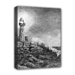 Frank Clark Lighthouse -AveHurley ArtRevu.com- Deluxe Canvas 16  x 12  (Stretched) 