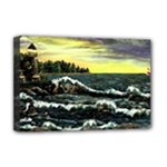 Cosgriff Point Lighthouse -AveHurley ArtRevu.com- Deluxe Canvas 18  x 12  (Stretched)