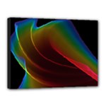 Liquid Rainbow, Abstract Wave Of Cosmic Energy  Canvas 16  x 12  (Framed)