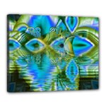 Mystical Spring, Abstract Crystal Renewal Canvas 20  x 16  (Framed)