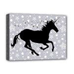 Unicorn on Starry Background Deluxe Canvas 16  x 12  (Framed) 