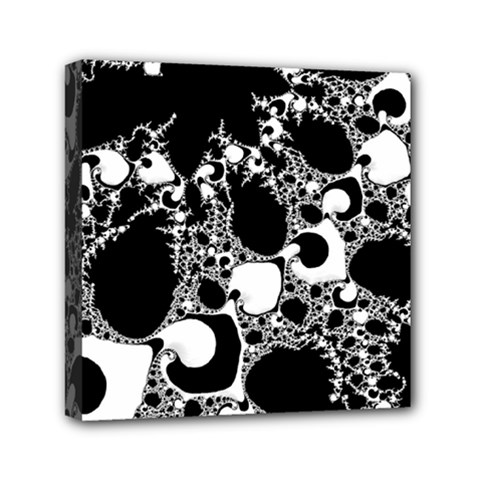 Special Fractal 04 B&w Mini Canvas 6  x 6  (Framed) from ArtsNow.com