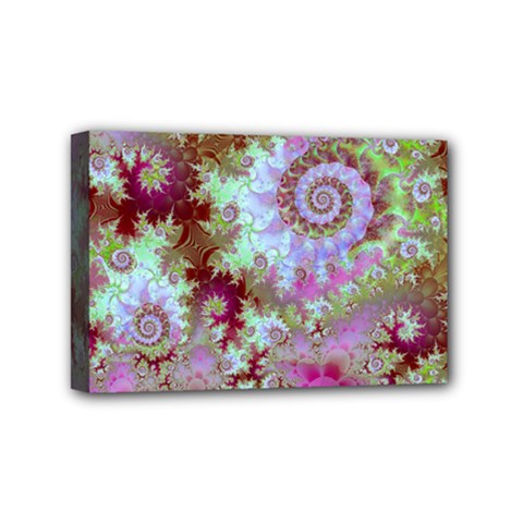 Raspberry Lime Delight, Abstract Ferris Wheel Mini Canvas 6  x 4  (Stretched) from ArtsNow.com