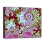 Raspberry Lime Delight, Abstract Ferris Wheel Canvas 14 x 11 (Stretched) Raspberry Lime Delight, Abstract Ferris Wheel Canvas 14 x 11 (Stretched)