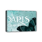 Paris Butterfly Mini Canvas 6  x 4  (Framed)