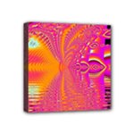 Magenta Boardwalk Carnival, Abstract Ocean Shimmer Mini Canvas 4 x 4 (Framed) Magenta Boardwalk Carnival, Abstract Ocean Shimmer Mini Canvas 4 x 4 (Framed)