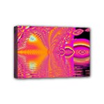 Magenta Boardwalk Carnival, Abstract Ocean Shimmer Mini Canvas 6 x 4 (Framed) Magenta Boardwalk Carnival, Abstract Ocean Shimmer Mini Canvas 6 x 4 (Framed)