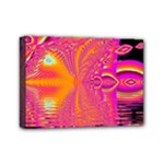 Magenta Boardwalk Carnival, Abstract Ocean Shimmer Mini Canvas 7  x 5  (Framed)