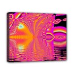 Magenta Boardwalk Carnival, Abstract Ocean Shimmer Canvas 10  x 8  (Framed)