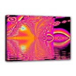 Magenta Boardwalk Carnival, Abstract Ocean Shimmer Canvas 18 x 12 (Framed) Magenta Boardwalk Carnival, Abstract Ocean Shimmer Canvas 18 x 12 (Framed)