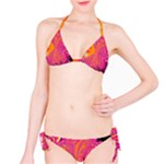 Magenta Boardwalk Carnival, Abstract Ocean Shimmer Bikini