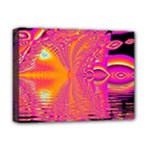 Magenta Boardwalk Carnival, Abstract Ocean Shimmer Deluxe Canvas 16  x 12  (Framed) 