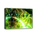 Dawn Of Time, Abstract Lime & Gold Emerge Mini Canvas 7  x 5  (Framed)