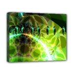 Dawn Of Time, Abstract Lime & Gold Emerge Canvas 10  x 8  (Framed)