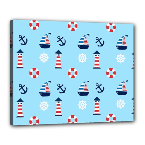 Sailing The Bay Canvas 20  x 16  (Framed) from ArtsNow.com